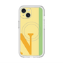 スリムプロテクションプレミアムケース with MagSafe［ オリジナル - initial color line - N yellow ］