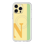 スリムプロテクションプレミアムケース with MagSafe［ オリジナル - initial color line - N yellow ］