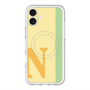 スリムプロテクションプレミアムケース with MagSafe［ オリジナル - initial color line - N yellow ］