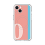 スリムプロテクションプレミアムケース with MagSafe［ オリジナル - initial color line - O pink ］