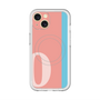 スリムプロテクションプレミアムケース with MagSafe［ オリジナル - initial color line - O pink ］