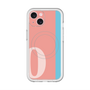 スリムプロテクションプレミアムケース with MagSafe［ オリジナル - initial color line - O pink ］