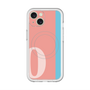 スリムプロテクションプレミアムケース with MagSafe［ オリジナル - initial color line - O pink ］