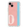 スリムプロテクションプレミアムケース with MagSafe［ オリジナル - initial color line - O pink ］