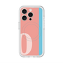 スリムプロテクションプレミアムケース with MagSafe［ オリジナル - initial color line - O pink ］