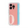 スリムプロテクションプレミアムケース with MagSafe［ オリジナル - initial color line - O pink ］