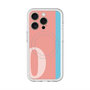 スリムプロテクションプレミアムケース with MagSafe［ オリジナル - initial color line - O pink ］