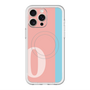 スリムプロテクションプレミアムケース with MagSafe［ オリジナル - initial color line - O pink ］