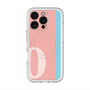 スリムプロテクションプレミアムケース with MagSafe［ オリジナル - initial color line - O pink ］