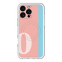スリムプロテクションプレミアムケース with MagSafe［ オリジナル - initial color line - O pink ］