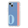 スリムプロテクションプレミアムケース with MagSafe［ オリジナル - initial color line - O blue ］