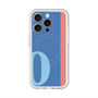 スリムプロテクションプレミアムケース with MagSafe［ オリジナル - initial color line - O blue ］