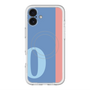 スリムプロテクションプレミアムケース with MagSafe［ オリジナル - initial color line - O blue ］