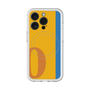 スリムプロテクションプレミアムケース with MagSafe［ オリジナル - initial color line - O orange ］