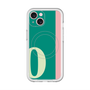 スリムプロテクションプレミアムケース with MagSafe［ オリジナル - initial color line - O green ］