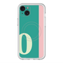 スリムプロテクションプレミアムケース with MagSafe［ オリジナル - initial color line - O green ］