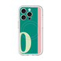 スリムプロテクションプレミアムケース with MagSafe［ オリジナル - initial color line - O green ］