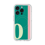 スリムプロテクションプレミアムケース with MagSafe［ オリジナル - initial color line - O green ］