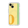スリムプロテクションプレミアムケース with MagSafe［ オリジナル - initial color line - O yellow ］