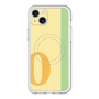 スリムプロテクションプレミアムケース with MagSafe［ オリジナル - initial color line - O yellow ］