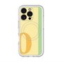 スリムプロテクションプレミアムケース with MagSafe［ オリジナル - initial color line - O yellow ］