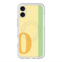 スリムプロテクションプレミアムケース with MagSafe［ オリジナル - initial color line - O yellow ］