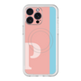スリムプロテクションプレミアムケース with MagSafe［ オリジナル - initial color line - P pink ］
