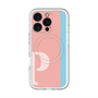 スリムプロテクションプレミアムケース with MagSafe［ オリジナル - initial color line - P pink ］