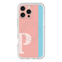 スリムプロテクションプレミアムケース with MagSafe［ オリジナル - initial color line - P pink ］