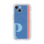 スリムプロテクションプレミアムケース with MagSafe［ オリジナル - initial color line - P blue ］