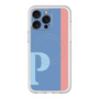 スリムプロテクションプレミアムケース with MagSafe［ オリジナル - initial color line - P blue ］