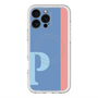 スリムプロテクションプレミアムケース with MagSafe［ オリジナル - initial color line - P blue ］
