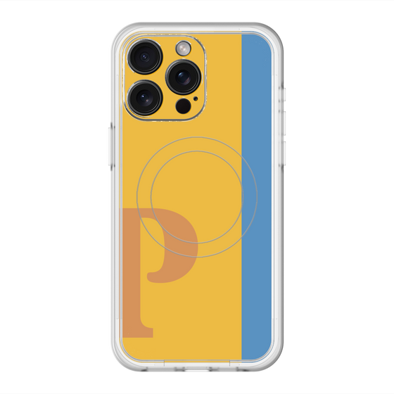 スリムプロテクションプレミアムケース with MagSafe［ オリジナル - initial color line - P orange ］