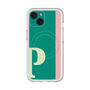 スリムプロテクションプレミアムケース with MagSafe［ オリジナル - initial color line - P green ］