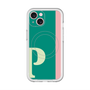 スリムプロテクションプレミアムケース with MagSafe［ オリジナル - initial color line - P green ］