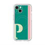 スリムプロテクションプレミアムケース with MagSafe［ オリジナル - initial color line - P green ］