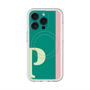 スリムプロテクションプレミアムケース with MagSafe［ オリジナル - initial color line - P green ］