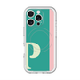スリムプロテクションプレミアムケース with MagSafe［ オリジナル - initial color line - P green ］