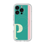 スリムプロテクションプレミアムケース with MagSafe［ オリジナル - initial color line - P green ］