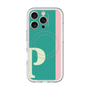 スリムプロテクションプレミアムケース with MagSafe［ オリジナル - initial color line - P green ］