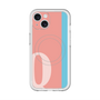 スリムプロテクションプレミアムケース with MagSafe［ オリジナル - initial color line - Q pink ］