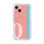スリムプロテクションプレミアムケース with MagSafe［ オリジナル - initial color line - Q pink ］
