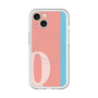 スリムプロテクションプレミアムケース with MagSafe［ オリジナル - initial color line - Q pink ］