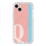 スリムプロテクションプレミアムケース with MagSafe［ オリジナル - initial color line - Q pink ］