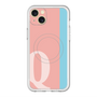 スリムプロテクションプレミアムケース with MagSafe［ オリジナル - initial color line - Q pink ］