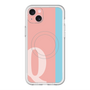 スリムプロテクションプレミアムケース with MagSafe［ オリジナル - initial color line - Q pink ］