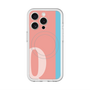 スリムプロテクションプレミアムケース with MagSafe［ オリジナル - initial color line - Q pink ］