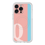 スリムプロテクションプレミアムケース with MagSafe［ オリジナル - initial color line - Q pink ］