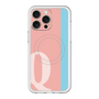 スリムプロテクションプレミアムケース with MagSafe［ オリジナル - initial color line - Q pink ］