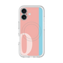 スリムプロテクションプレミアムケース with MagSafe［ オリジナル - initial color line - Q pink ］